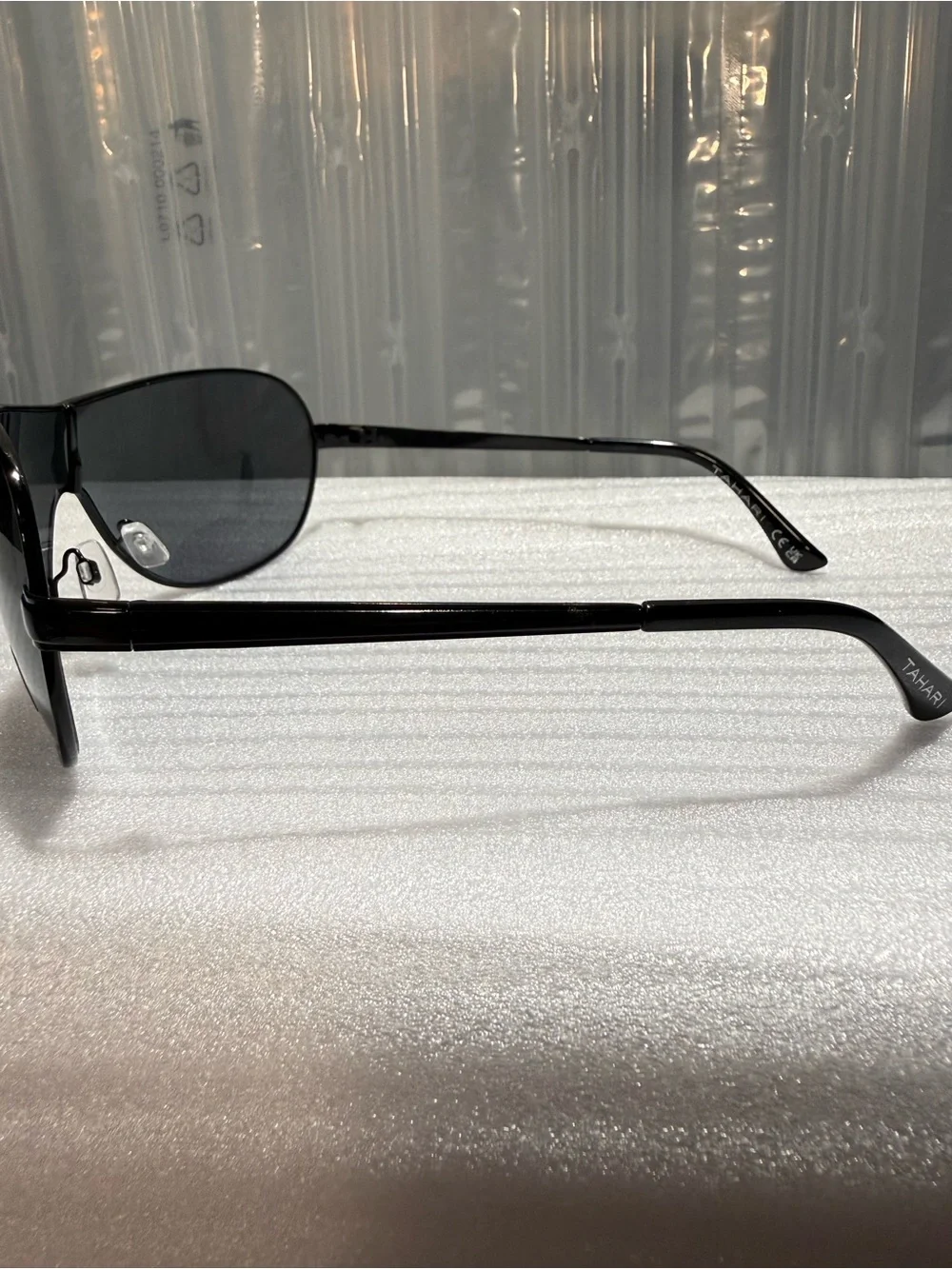 Tahari Men’s TM133 Black Shield Wraparound Sunglasses - Y2K Sport Aviator